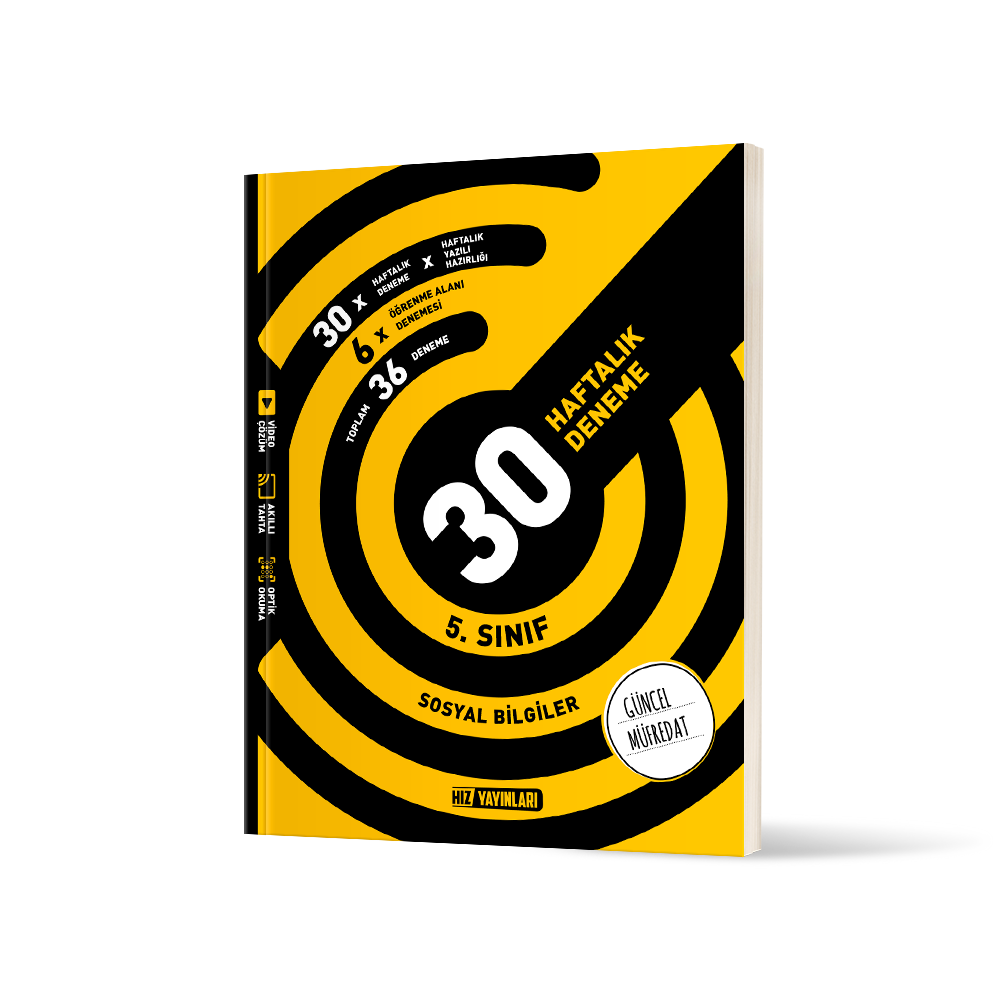 5. Sınıf Sosyal Bilgiler 30 Haftalık Deneme