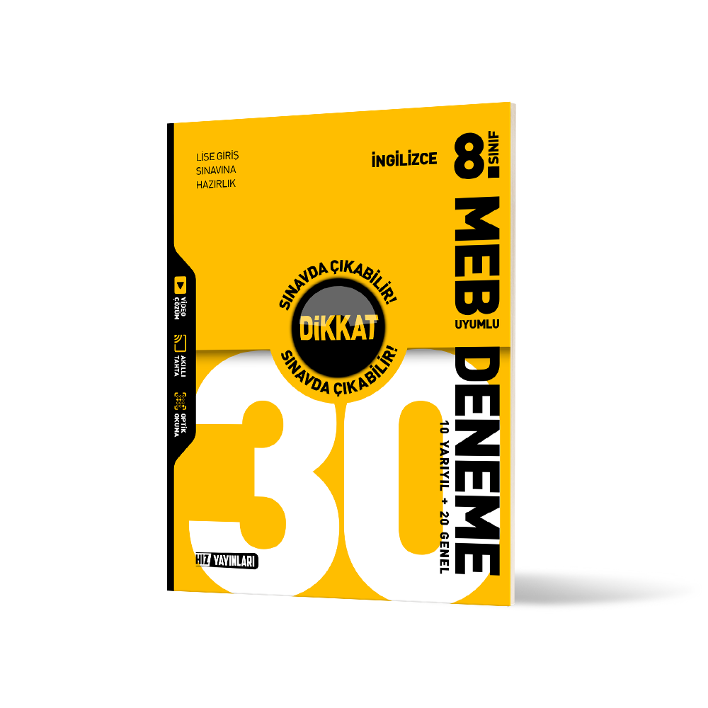 8. Sınıf İngilizce 30'lu Deneme